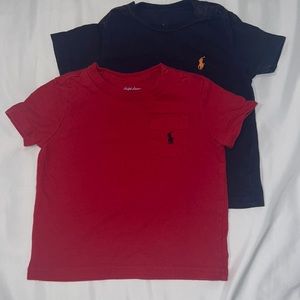Two Polo Ralph Lauren toddler tees